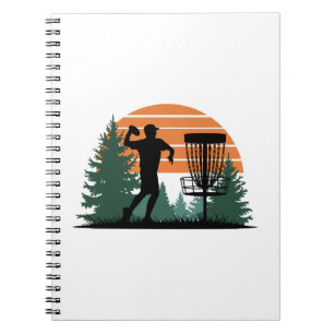Retro Vintage Golf Disk Playing Notebook