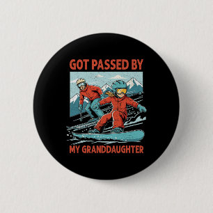 Retro Vintage Got Ped By My Granddaughter Funny Sk 6 Cm Round Badge