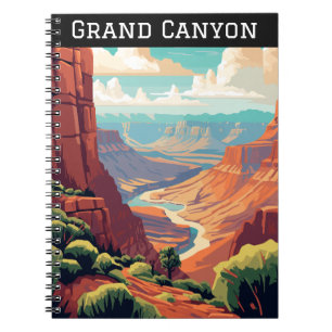 Retro Vintage Grand Canyon National Park Arizona  Notebook