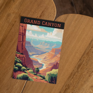 Retro Vintage Grand Canyon National Park Arizona  Postcard