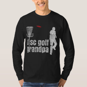 Retro Vintage Grandpa Disc Golf Frisbee Frolf T-Shirt