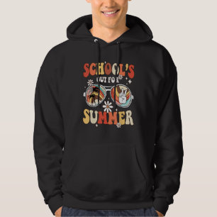 Retro Vintage Groovy Last Day of School s Out For  Hoodie