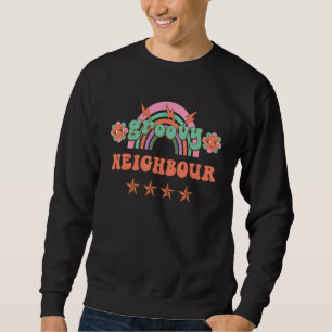 Retro vintage groovy Neighbour matching family par Sweatshirt