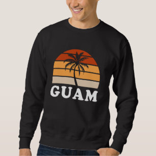 Retro Vintage Guam Summer Beach Vacation Guamanian Sweatshirt