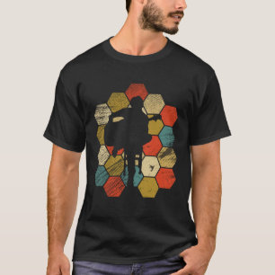 Retro vintage guitar player  old school  4 T-Shirt