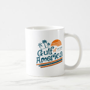 Retro Vintage Gulf Of Us America 2025 American Fla Coffee Mug