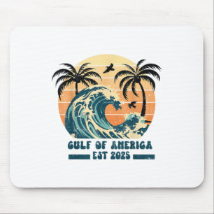 Retro Vintage Gulf Of Us America 2025 American Fla Mouse Pad