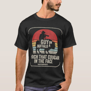 Retro Vintage Guy On A Buffalo Possum Possee  T-Shirt