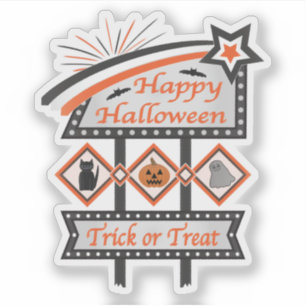 Retro Vintage Halloween Sign – Trick or Treat