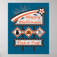 Retro Vintage Halloween Sign – Trick or Treat