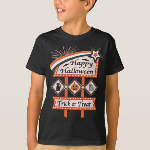 Retro Vintage Halloween Sign – Trick or Treat T-Shirt