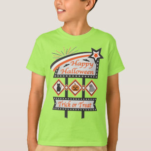 Retro Vintage Halloween Sign – Trick or Treat T-Shirt