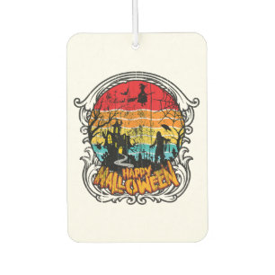Retro Vintage Halloween - Vintage Halloween Car Air Freshener