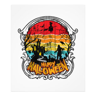 Retro Vintage Halloween - Vintage Halloween Photo Print