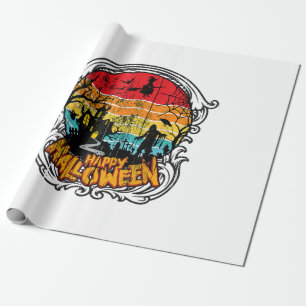 Retro Vintage Halloween - Vintage Halloween Wrapping Paper
