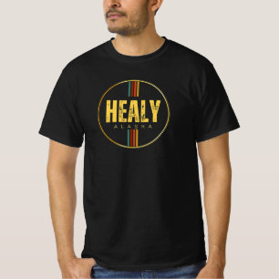 Retro vintage Healy Place Alaska State 70s Groovy  T-Shirt