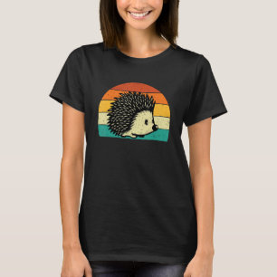Retro Vintage Hedgehog - Nature Porcupine Lover Zo T-Shirt