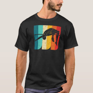 Retro Vintage High Jump Backprint Track And Field T-Shirt