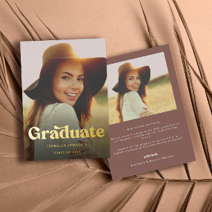 Retro Vintage High School Graduation 
