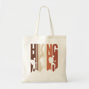Retro Vintage Hiking Shirt Hiking Themed Adventure Tote Bag