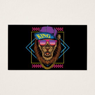 retro vintage hip hop lion wear snapback illustrat