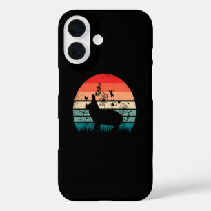 Retro Vintage Hippo Hippopotamus Hippo Lover iPhone 16 Case