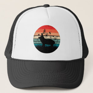 Retro Vintage Hippo Hippopotamus Hippo Lover  Trucker Hat