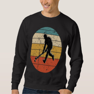 Retro Vintage Hockey Funny Ice Hockey Frisbee Love Sweatshirt