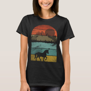 Retro vintage Horse  and cute animal  6 T-Shirt