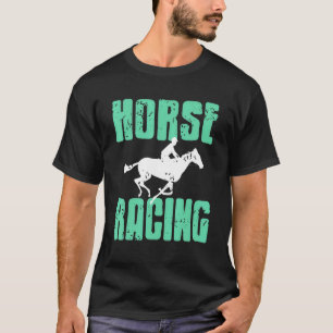 Retro Vintage Horse Racing   Cool   Present T-Shirt