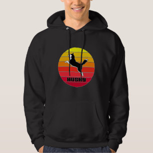 Retro Vintage Husky Hoodie