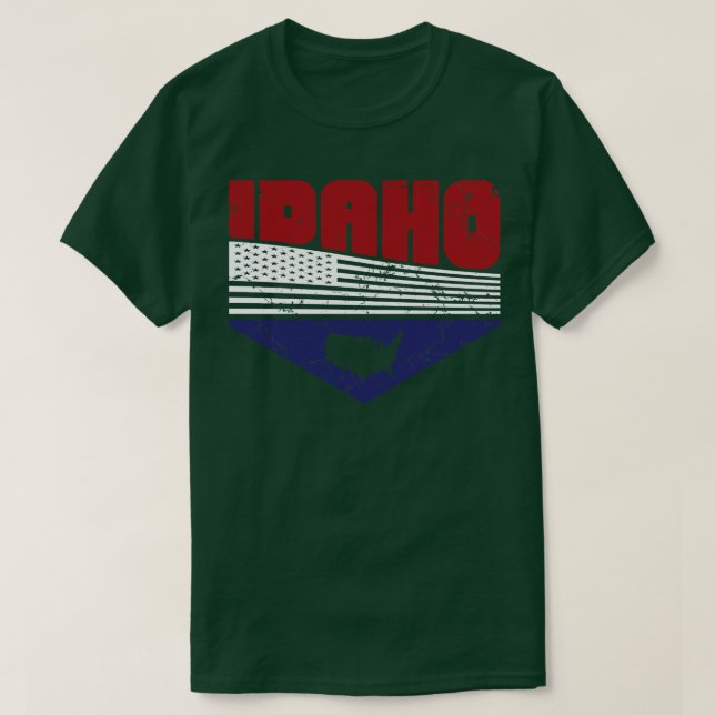 Retro Vintage Idaho USA TShirt (Design Front)