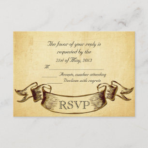 Retro Vintage II RSVP Card