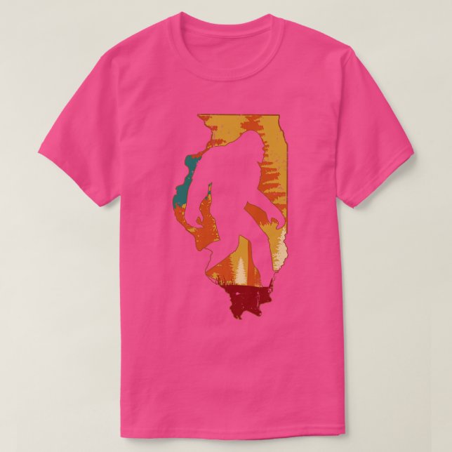 Retro Vintage Illinois T-Shirt (Design Front)