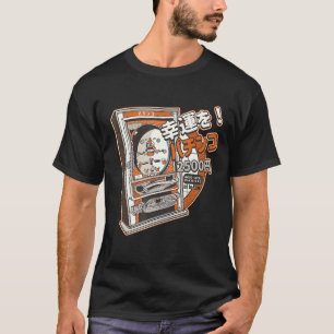 Retro Vintage Japanese Arcade Game Pachinko Machin T-Shirt