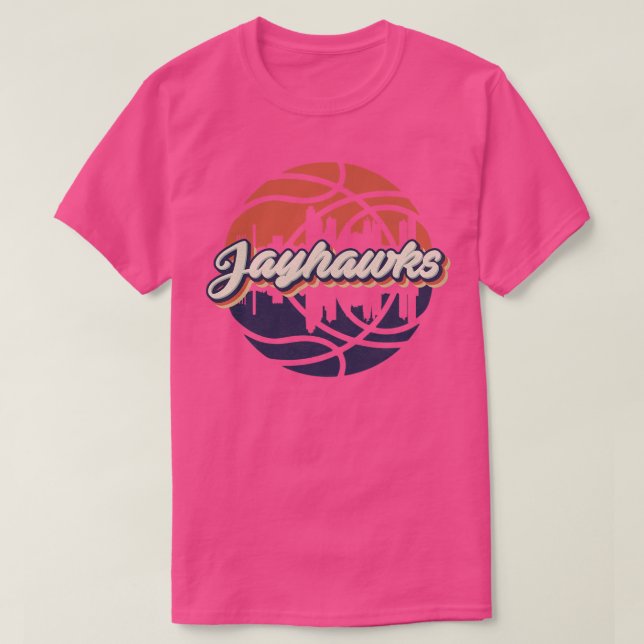 Retro Vintage Jayhawks T-Shirt (Design Front)
