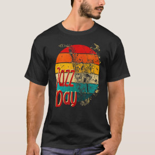 Retro Vintage Jazz  Jazz Musician Outfit Time To J T-Shirt