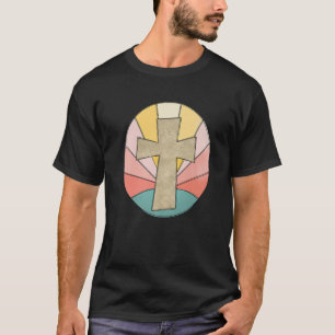 Retro Vintage Jesus Cross Christian I Believe Chri T-Shirt