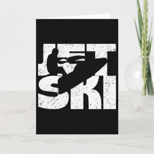 Retro Vintage Jet Ski Water Sports Watercraft Skii Card