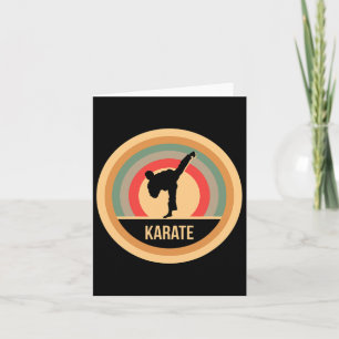 Retro Vintage Karate Gift For Karateka And Martial Card