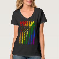 Retro Vintage Lgbt Pride American Flag Lesbian Gay