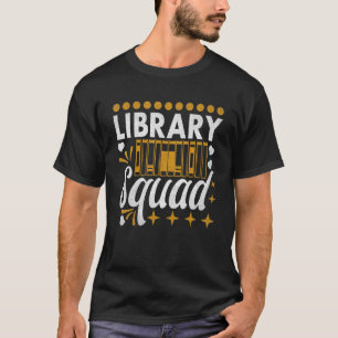Retro Vintage Library Squad Librarian Bookworm Boo T-Shirt