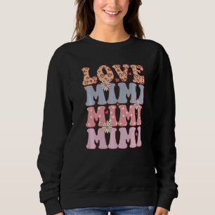Retro Vintage Love Mimi Stacked Sweetheart Mimi Va Sweatshirt