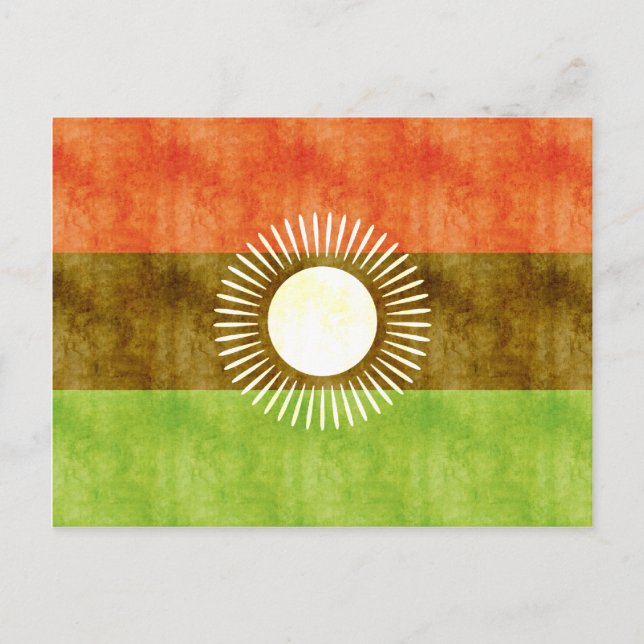Retro Vintage Malawi Flag Postcard (Front)