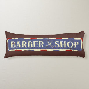 Retro Vintage Man Cave Rustic Grunge Barber Body Cushion