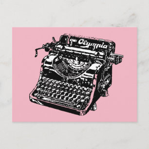 RETRO VINTAGE MANUAL TYPEWRITER POSTCARDS