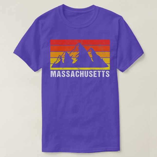 Retro Vintage Massachusetts USA1  T-Shirt (Design Front)
