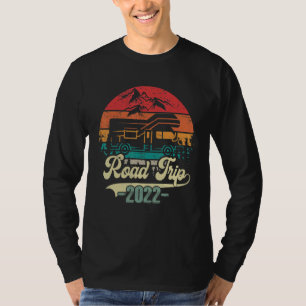 Retro Vintage Matching Family 2022 Road Trip T-Shirt