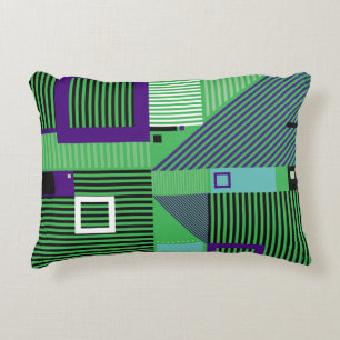 Retro vintage memphis fashion style pattern. Illus Decorative Cushion