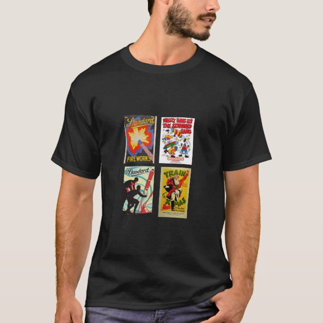 Retro Vintage Mens Fashion Novelty T-Shirt (Front)